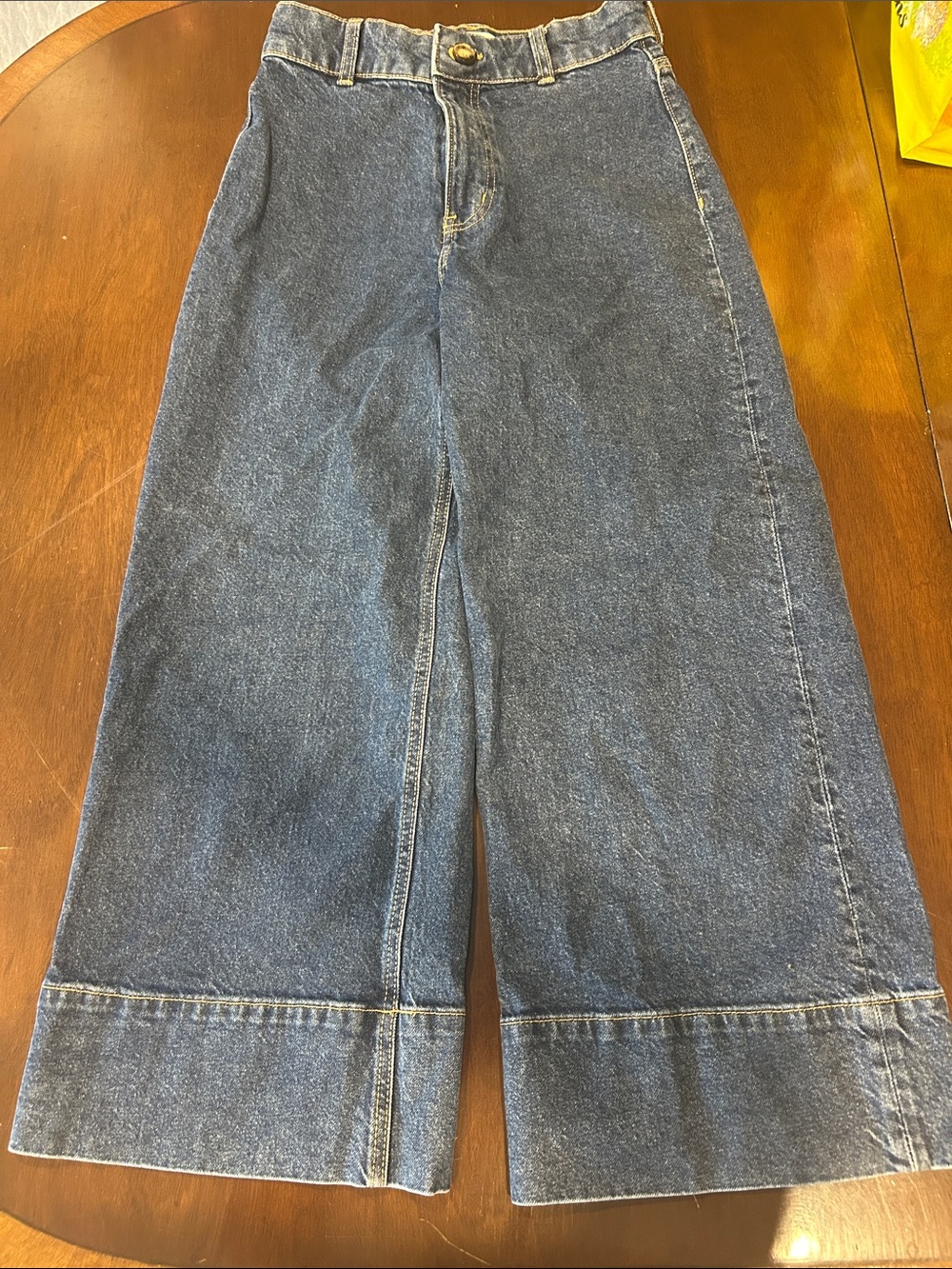 H&M Dark Blue Wide Leg Jeans